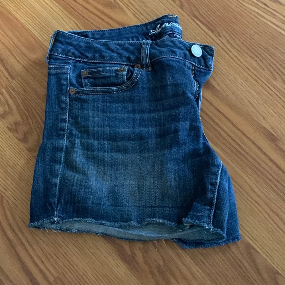 American eagle stretch jean shorts
